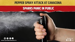 Pepper Spray Attack at Canacona Sparks Panic in Public [upl. by Ellak]