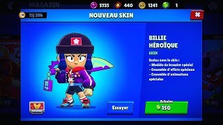 Brawl Stars Billie Héroïque Enfin Disponible  Dès Les 200 Likes Jachète Billie Héroïque [upl. by Anitak]