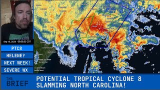 LIVE POTENTIAL TROPICAL CYCLONE 8 SLAMMING NORTH CAROLINA [upl. by Joash]