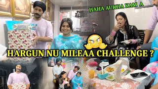 SpringRoll nd Rasgulla Challenge  Hargun bhukhi Bhut A🤣  Birthday Vlog  part 1 [upl. by Anitteb]