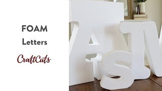 FOAM LETTERS  Product Video  Craftcutscom [upl. by Namzed]