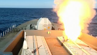 First Hand Look  HMS Daring fires Aster missile [upl. by Goar]