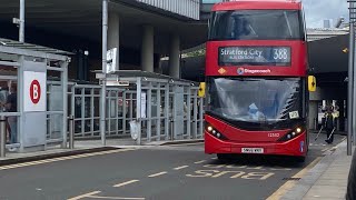 FRV London Buses route 388 London Bridge Bus Station to Stratford City Bus Station [upl. by Aramot682]