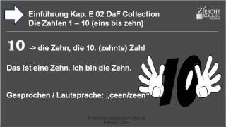 Kap Einführung 02 Die Zahlen von 110 die Zehn [upl. by Athene]