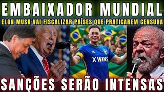 URGENTE VISTOS DE MINISTROS DO STF ESTÃO POR UM FIO ELON MUSK SERÁ EMBAIXADOR MUNDIAL CONTRA CENSURA [upl. by Aihtenyc]