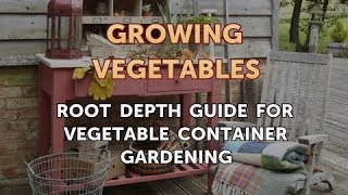 Root Depth Guide for Vegetable Container Gardening [upl. by Ludovick]