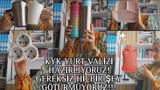 KYK YURT VALİZİ HAZIRLAMATECRÜBELİ ÖĞRENCİDEN✈️kykyurt çukurovaüniversitesi valiz [upl. by Hak]