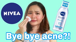 NIVEA MICELLAIR 0 ALCOHOL honest review  steph supero [upl. by Ardisj]