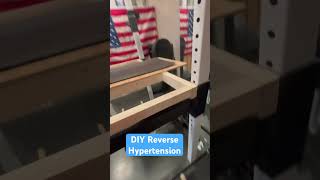 111124 DIY Reverse Hypertension on SquatRack gymequipment [upl. by Norby]