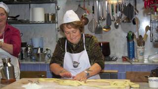 Pasta Making at La Torretta Casperia Italy Oct 4 2010 [upl. by Etteval]