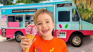 Chris and Niki explore Moms ice cream truck [upl. by Spencer]