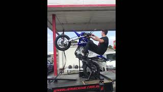 Showing how to wheelie  YAMAHA WR250 motard  WHEELIE MACHINES AUSTRALIA [upl. by Dloraj]