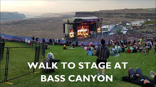 Walk to Stage at BASS CANYON Stabilized [upl. by Cogen]