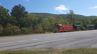 Everett railroad 126 former Lehigh Valley 126 passing through East Freedom [upl. by Gabriell]