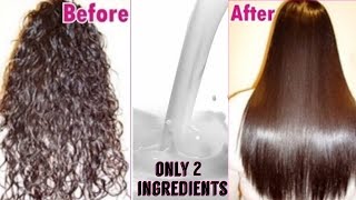 Permanent Hair Straightening at Home  Only Natural Ingredients  TipsToTop By Shalini [upl. by Itnuahsa]