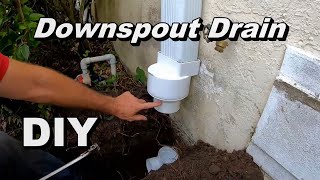 Downspout Drain Pipe  Best How To for Homeowners [upl. by Kelley]