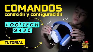 LOGITECH G435  COMANDOS  CONFIGURACION  CONEXION A LIGTHSPEED Y A BLUETOOTH  COMO SE USAN [upl. by Nashner]