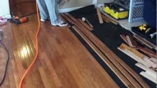 How to install prefinished hardwood flooring [upl. by Nahum835]