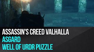 Assassins Creed Valhalla  Asgard Well of Urdr puzzle [upl. by Nhepets]