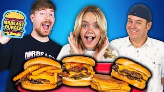 We Tried Every MrBeast Food Family Challenge [upl. by Nahtanoj]