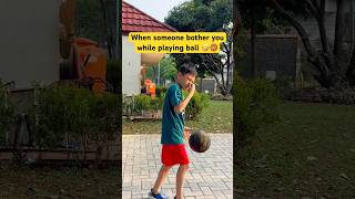 Don’t bother me when I’m playing ball 😡🤣🔥 ballisllife hooper shorts shortsfunny funnyvideos [upl. by Llennahs367]