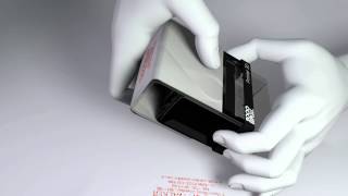 How to replace an ink pad on a 2000 Plus Printer Selfinking Stamp [upl. by Amikat392]