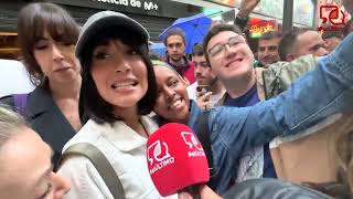 Aitana recibe a sus fans tras estrenar Las babys [upl. by Llerrud]