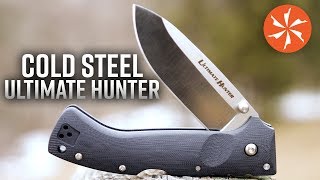 Cold Steel Ultimate Hunter Outdoor Folding Knife Now Available at KnifeCentercom [upl. by Epifano675]