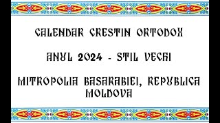 Calendar ortodox stil vechi 2024 Republica Moldova [upl. by Hsreh675]