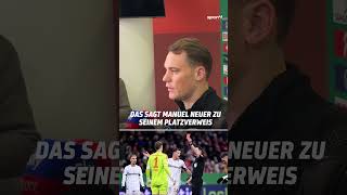 Manuel Neuer sah erstmalig in seiner Karriere die rote Karte So reagierte er shorts [upl. by Rosabella]