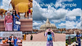 Akshardham temple New Jersey  BAPS Swaminarayan temple  Hindu temple New Jersey USA [upl. by Annaili]