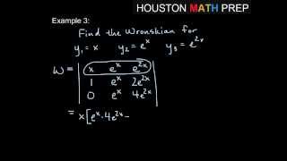 How to Compute the Wronskian for a Group of Functions [upl. by Naga]