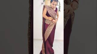 Perfect mermaid style saree draping stepsday 30365 sareedrapings fashion [upl. by Urbani58]