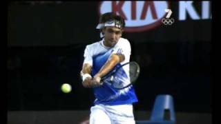 Marcos Baghdatis  DoubleHanded Backhand [upl. by Jacquie]