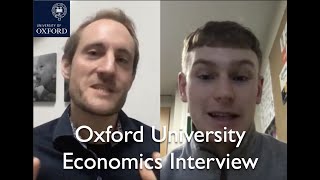 Oxford University Economics Interview [upl. by Dorrehs]