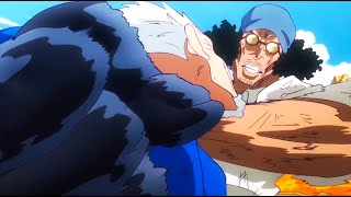 Garp Vs Aokiji  You Trained A Troublesome Enemy 4k English Sub One Piece 1121 [upl. by Aitra651]