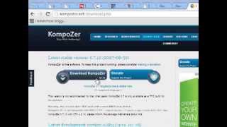 How to Use Kompozer Composer to Edit HTML [upl. by Rosabel]