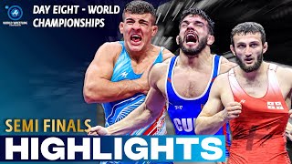 Day 8  Semi Final Highlights  GrecoRoman Wrestling  Senior World Championships 2023 [upl. by Jodoin843]