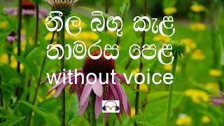 Neela Bingu Kela Karaoke without voice නීල බිඟු කැල [upl. by Aicre]