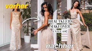 Second Hand Brautkleid DIY  Unter 60€ aus ALT mach NEU Thrift Flip [upl. by Ailedo176]