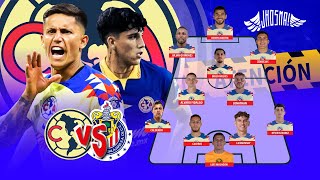 🚨¿DONDE VER América vs Chivas  Última hora CAUSA BAJA ✅Alineación CONFIRMADA Noticias del América [upl. by Naivatco]