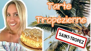 Tarte tropézienne facile  brioche et crème diplomate [upl. by Chickie]