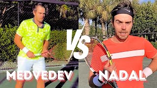 Nadal VS Medvedev point play [upl. by Latouche]