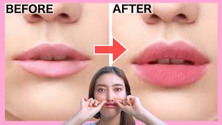 Get Fuller Lips Plumper Lips Pink and Cute Lips Naturally with This Face Exercise [upl. by Mika]