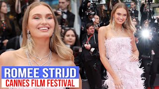 Model Romee Strijd looked Radiant at Cannes Film Festival 2024 Romee Strijd Cannes Film Festival [upl. by Autum754]