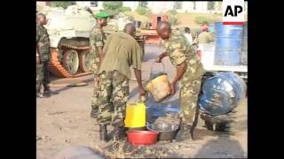 Ugandan tanks vehicles on way to Somalia [upl. by Bhayani324]