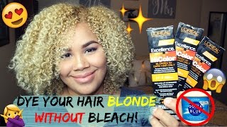 How to dye your hair blonde WITHOUT bleach  Naturally Sade [upl. by Adlecirg]