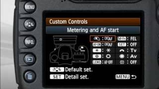 Canon EOS 7D  Customizing Button Operations 1316 [upl. by Tyrrell]