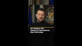 Ukraine’s Zelenskyy says US longrange missiles will ‘speak for themselves’  AJ shorts [upl. by Erb]