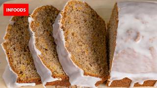 Carrot Cake Recipe  How to Make Carrot Cake  Infoods [upl. by Rednasyl]